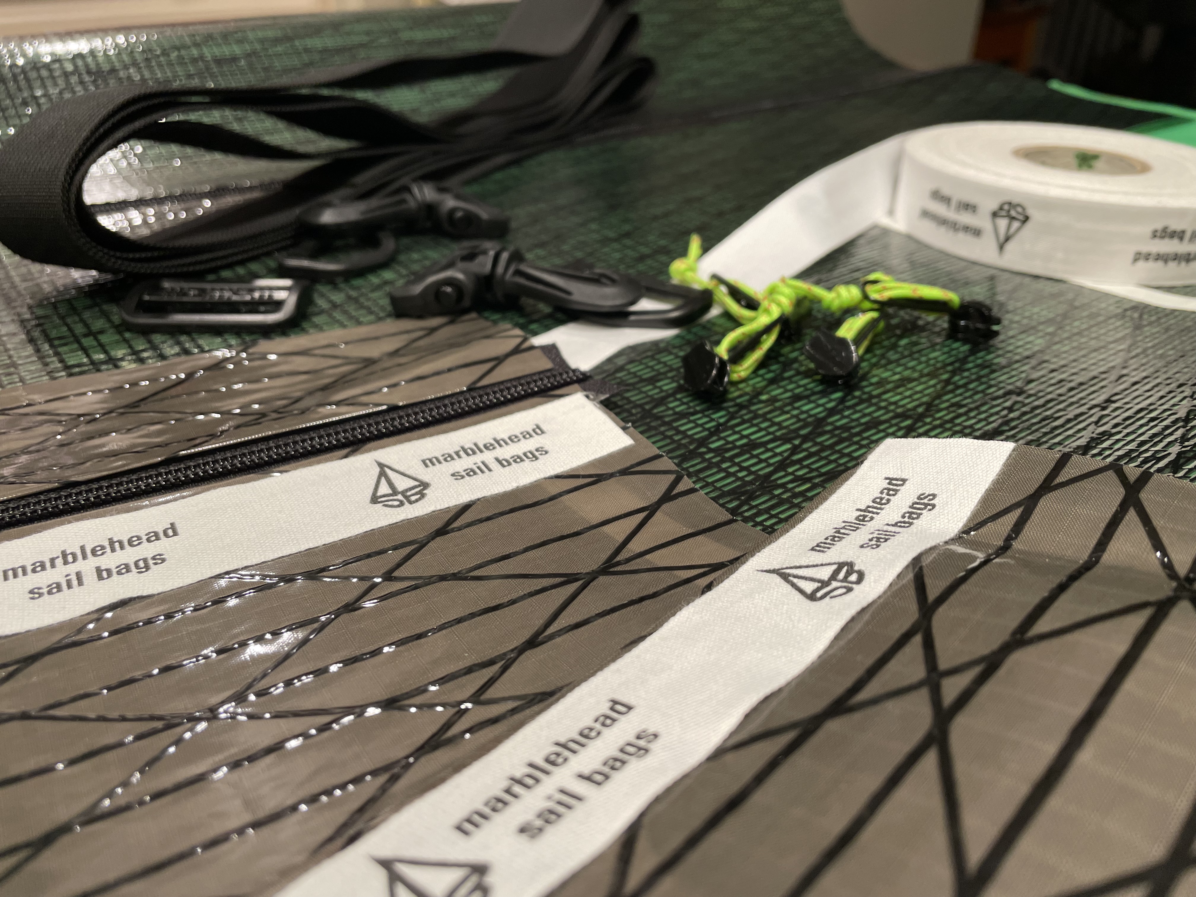 Sailcloth and marine hardware